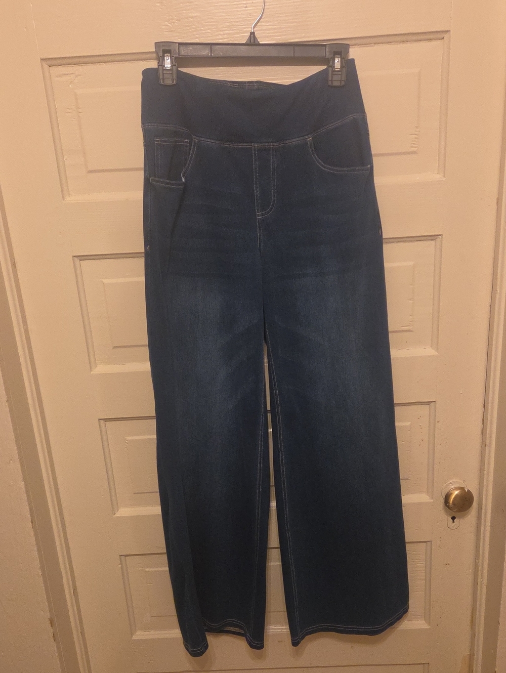 HALARA Dark Blue Wide-Leg High-Rise Jeans